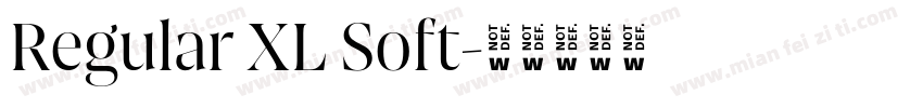 Regular XL Soft字体转换